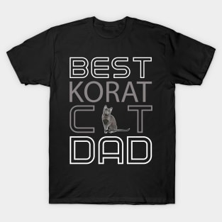 Best Korat Cat Dad T-Shirt